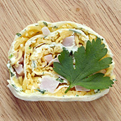 Рулеты в лаваше с сыром и ветчиной