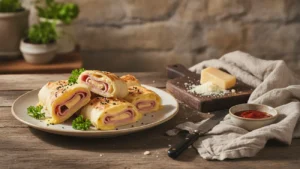 Рулеты в лаваше с сыром и ветчиной