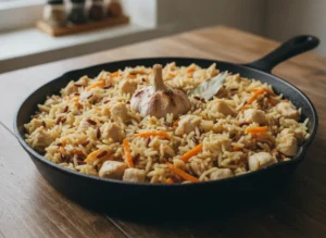Плов с куриной грудкой, приготовленный не в казане, а в обыч — главный
